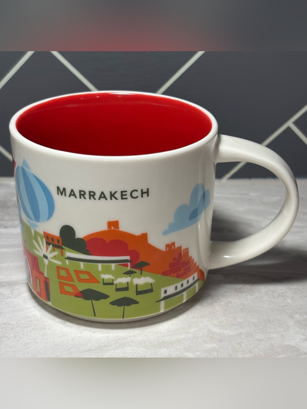 Starbucks Marrakech Morocco You Are Here Collection Series 14oz Coffee Mug Cup
